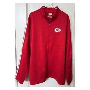 New Kansas City Chiefs NFL Team Apparel Full Zip Jacket Red Size 2XL